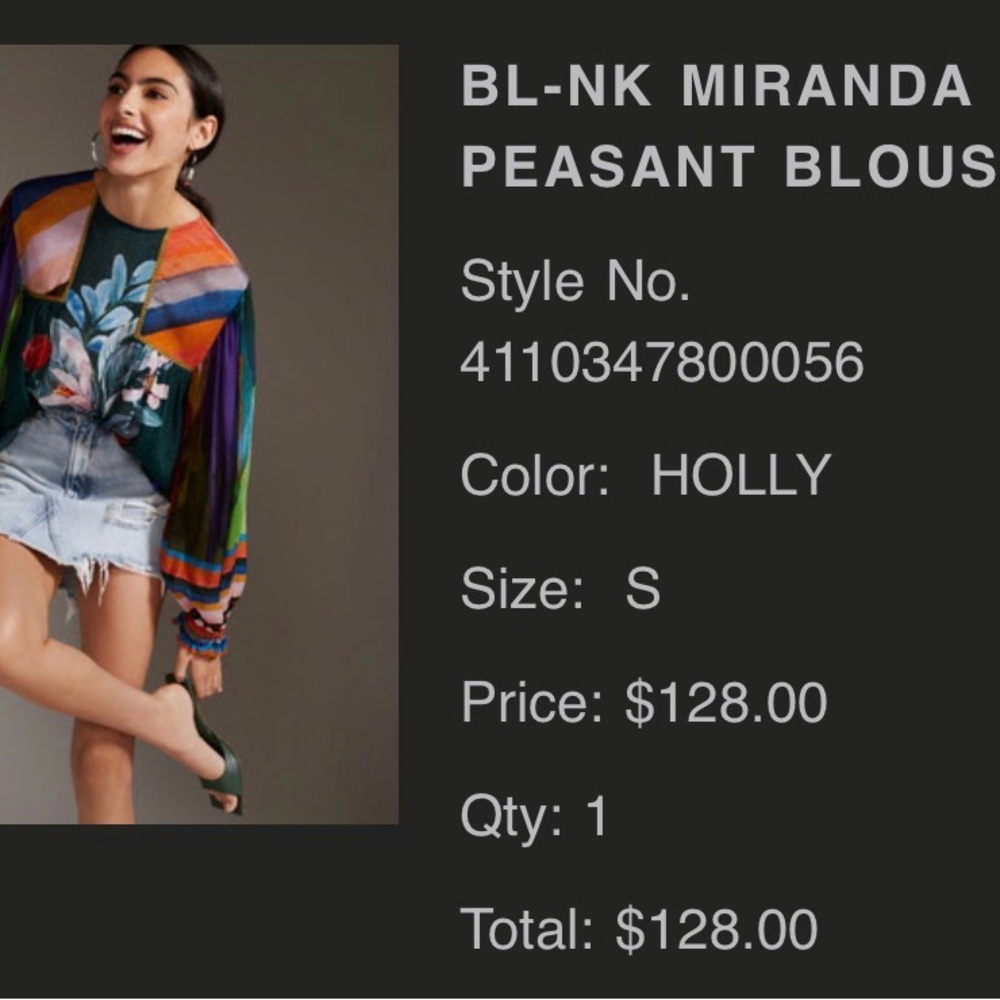 Colorful Floral Long Sleeve Top